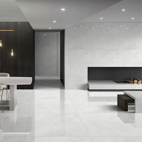 Armaniharbor Silver Glossy Porcelain Tiles