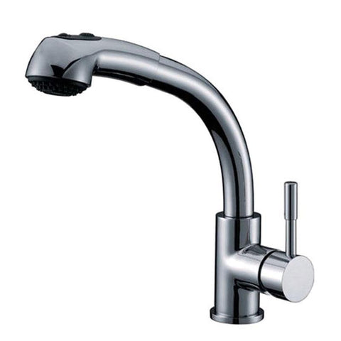 Chrome Solid Stainless Steel Single Lever Kitchen Faucet