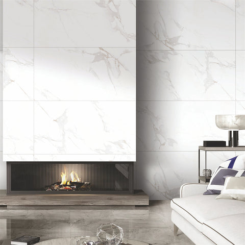 Elegant Statuario Matt Porcelain Tiles