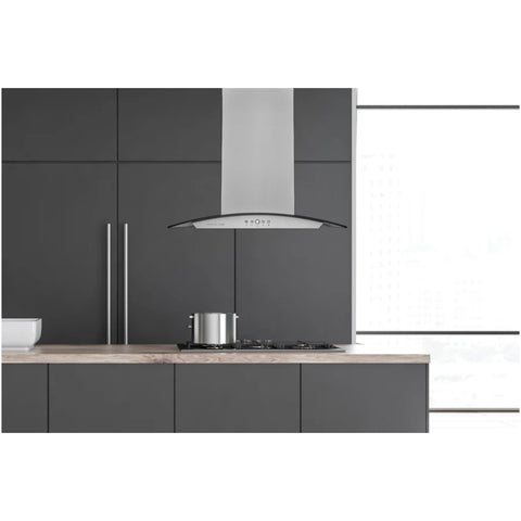 Hauslane Chef 30-in Convertible Stainless Steel Island Range Hood