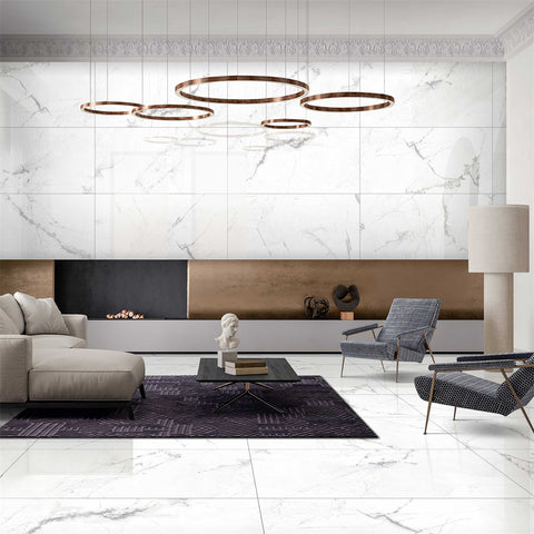 Picasso Grey Glossy Porcelain Tiles