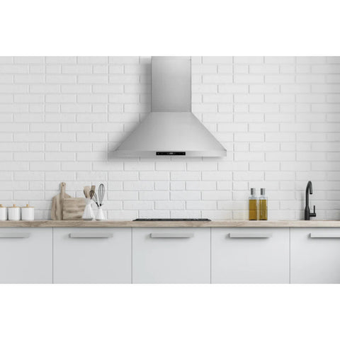 Hauslane Chef 36-in Convertible Stainless Steel Wall-Mounted Range Hood